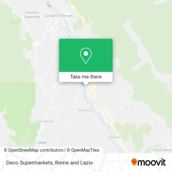 Deco Supermarkets map