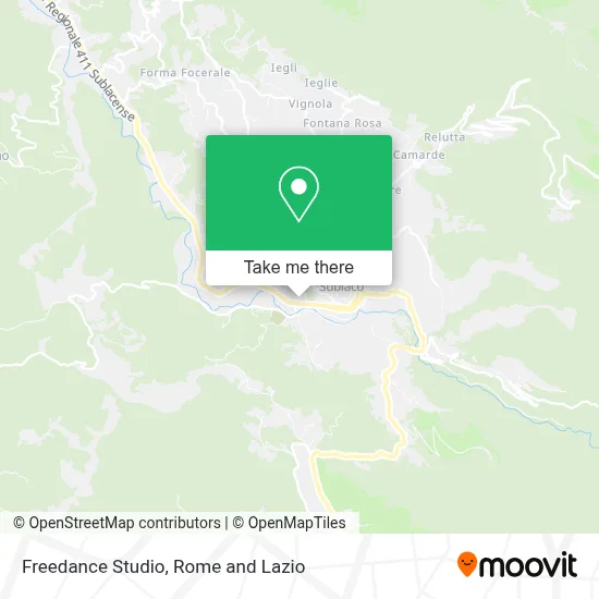Freedance Studio map