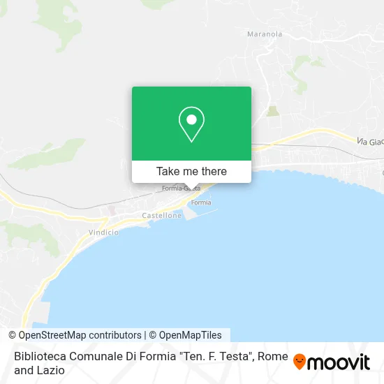 Biblioteca Comunale Di Formia "Ten. F. Testa" map