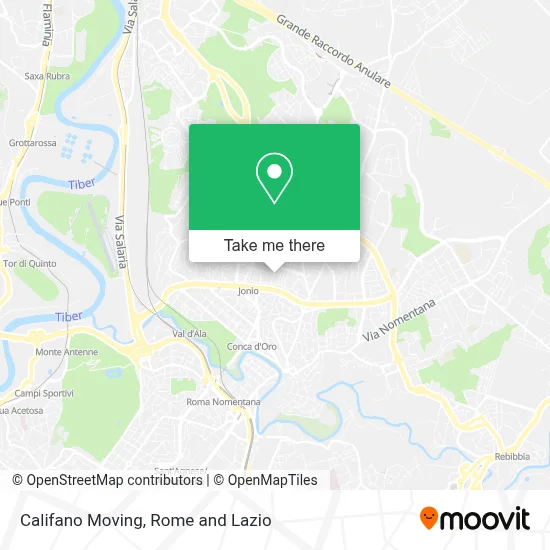 Califano Moving map