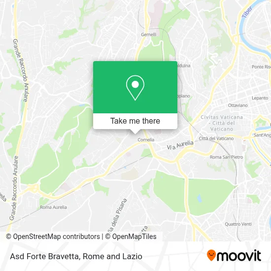 Asd Forte Bravetta map