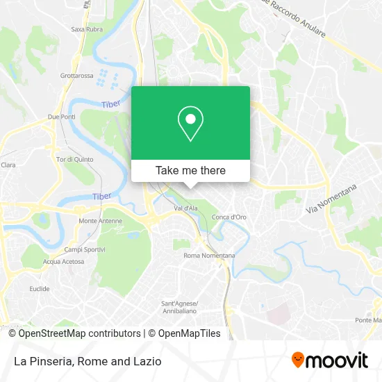 La Pinseria map
