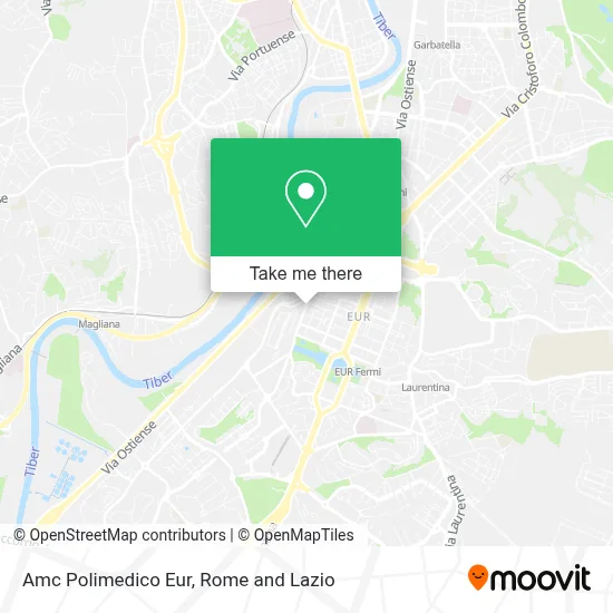 Amc Polimedico Eur map