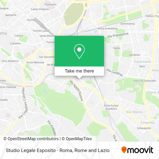 Studio Legale Esposito - Roma map