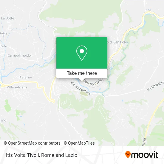 Itis Volta Tivoli map