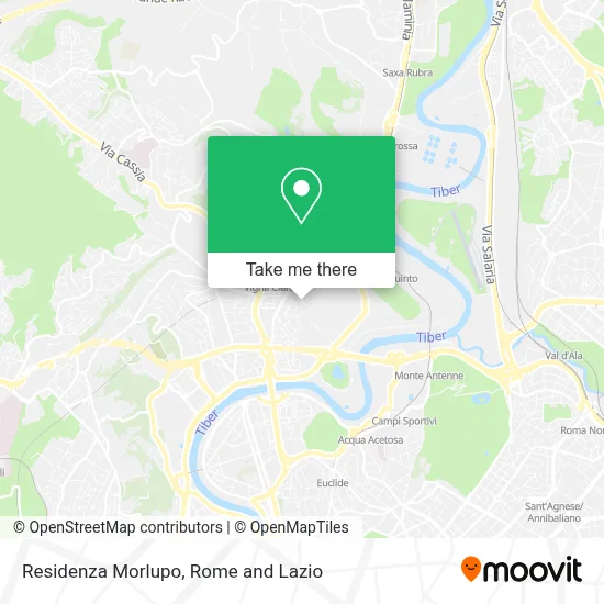 Residenza Morlupo map