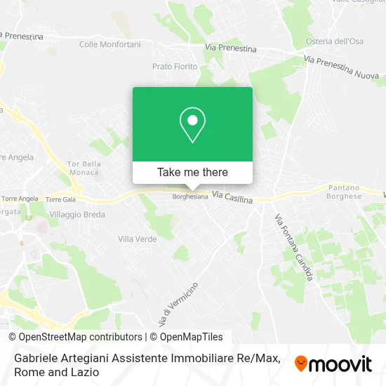 Gabriele Artegiani Assistente Immobiliare Re / Max map