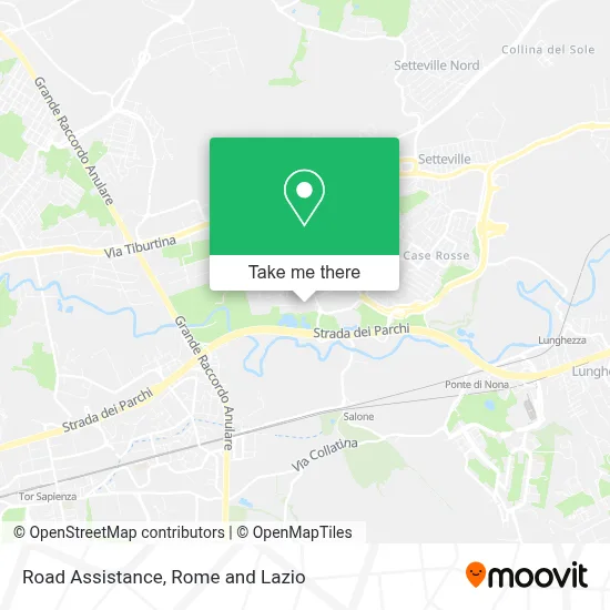Road Assistance map