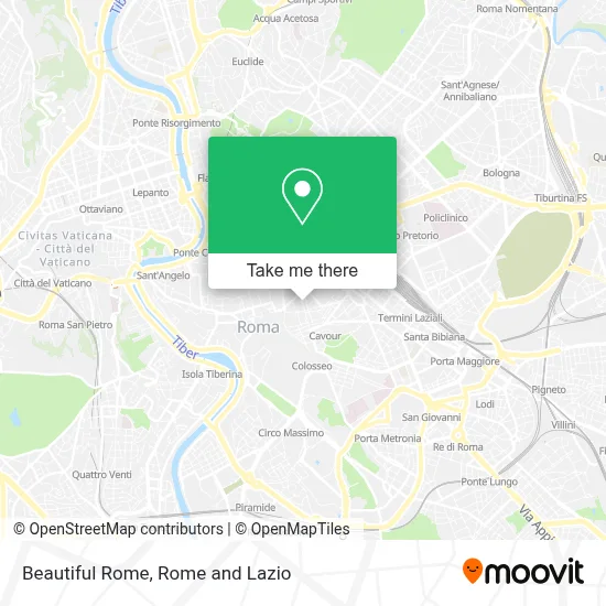 Beautiful Rome map