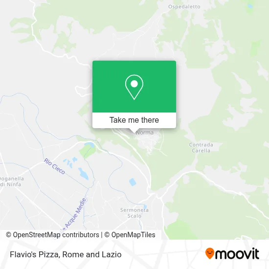 Flavio's Pizza map