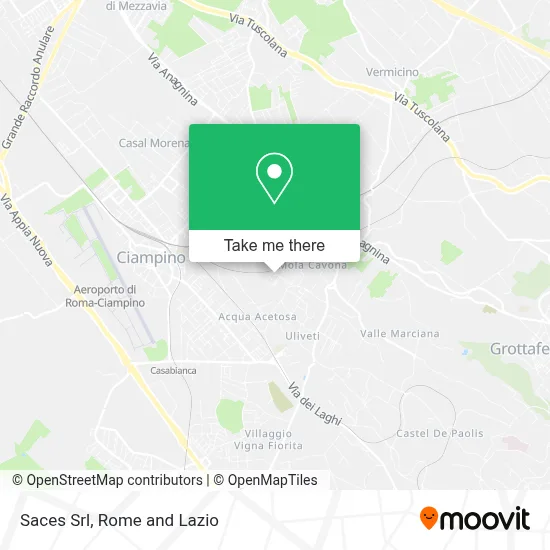 Saces Srl map