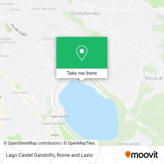 Lago Castel Gandolfo map