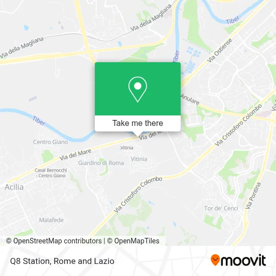Q8 Station map