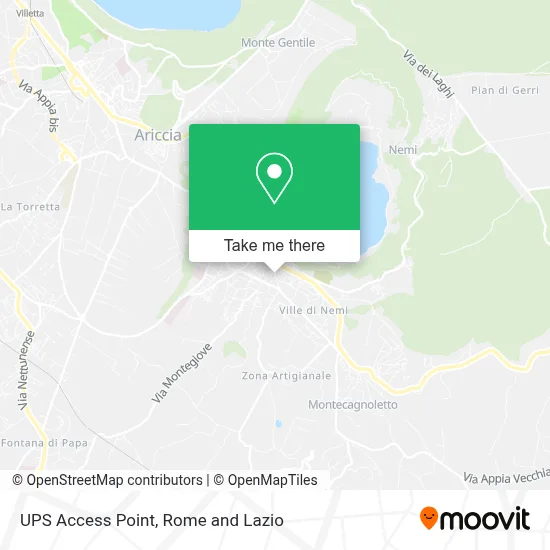 UPS Access Point map