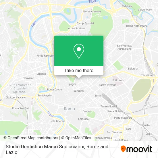 Studio Dentistico Marco Squicciarini map
