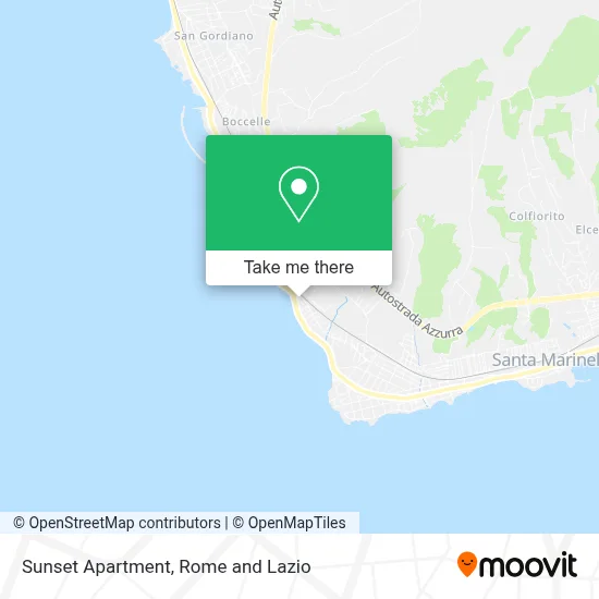 Sunset Apartment map
