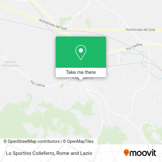 Lo Sportivo Colleferro map