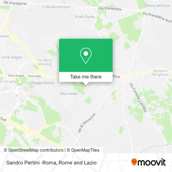 Sandro Pertini -Roma map