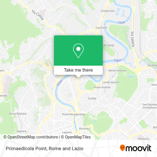 Primaedicola Point map