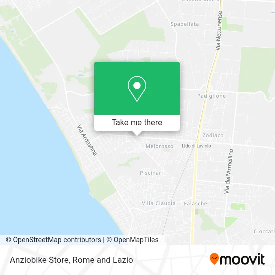 Anziobike Store map