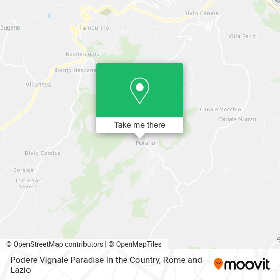 Podere Vignale Paradise In the Country map