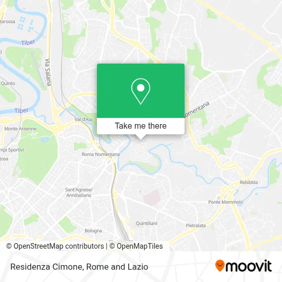 Residenza Cimone map