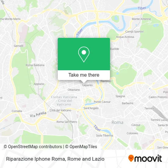 Riparazione Iphone Roma map