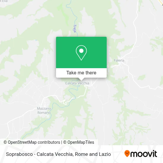 Soprabosco - Calcata Vecchia map