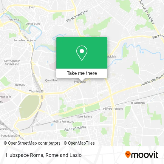Hubspace Roma map