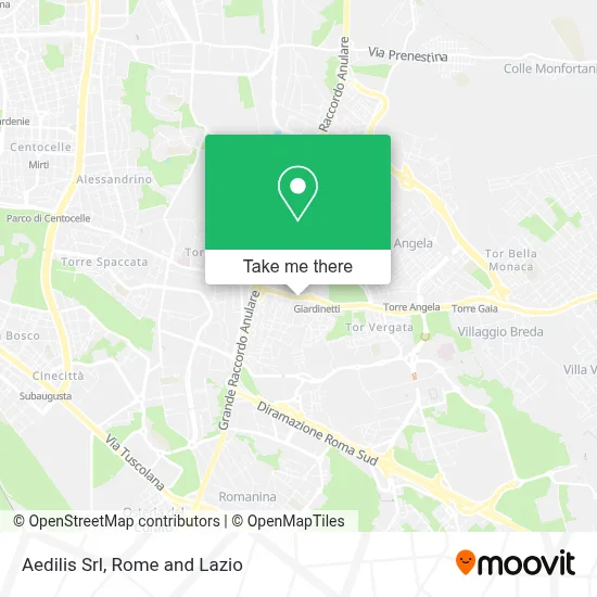 Aedilis Srl map