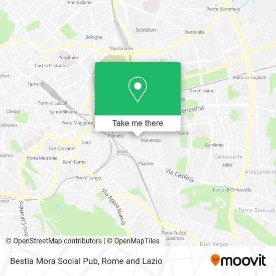 Bestia Mora Social Pub map