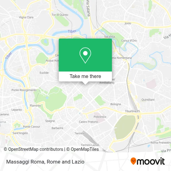 Massaggi Roma map
