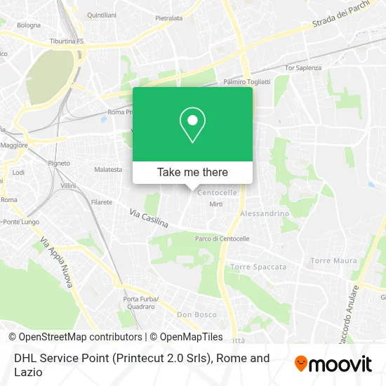 DHL Service Point (Printecut 2.0 Srls) map