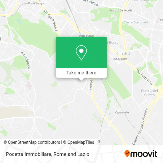 Pocetta Immobiliare map