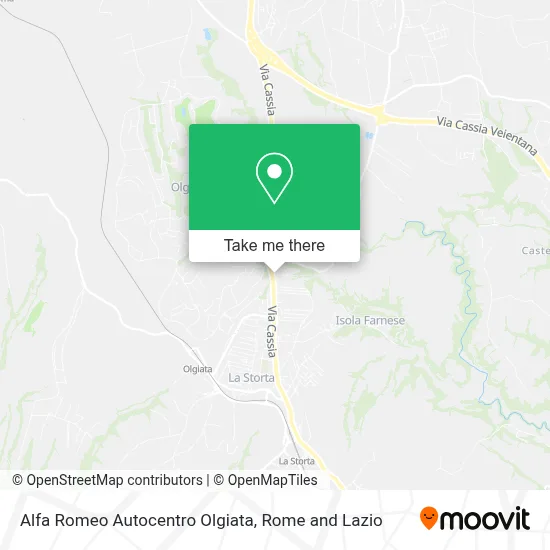 Alfa Romeo Autocentro Olgiata map