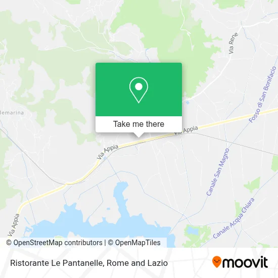 Ristorante Le Pantanelle map