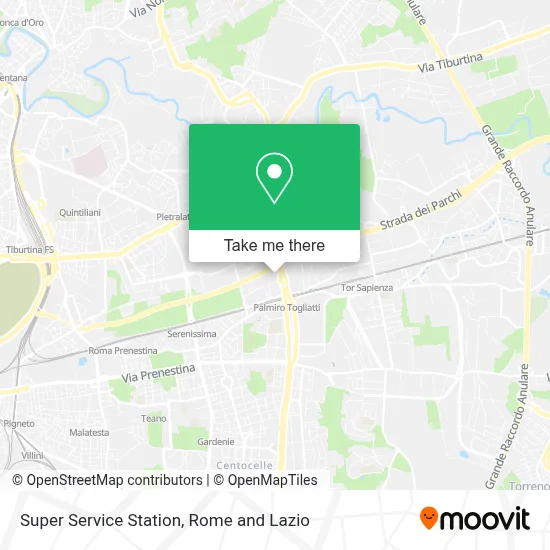Super Service Station map