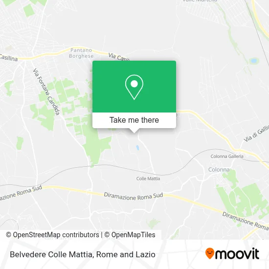 Belvedere Colle Mattia map