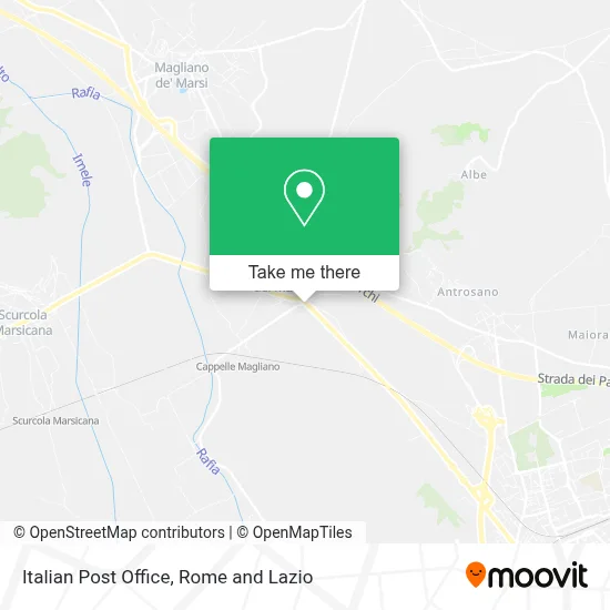 Italian Post Office map