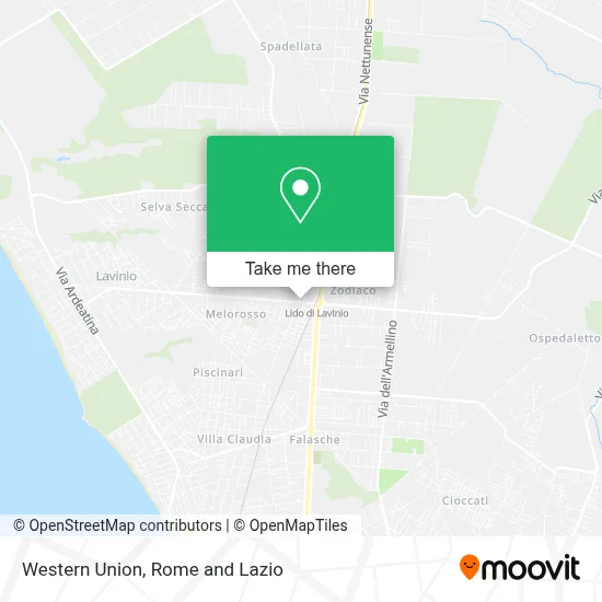 Western Union map