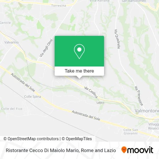 Ristorante Cecco Di Maiolo Mario map