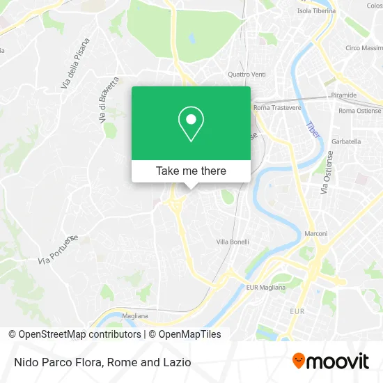 Nido Parco Flora map