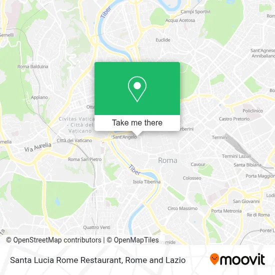 Santa Lucia Rome Restaurant map