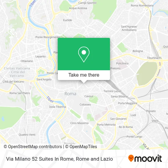 Via Milano 52 Suites In Rome map