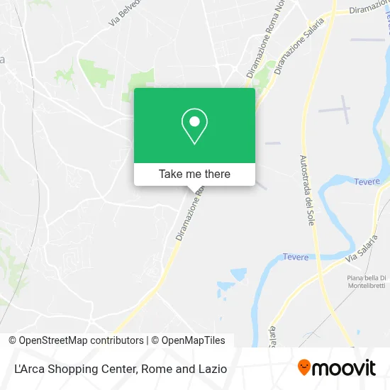 L'Arca Shopping Center map