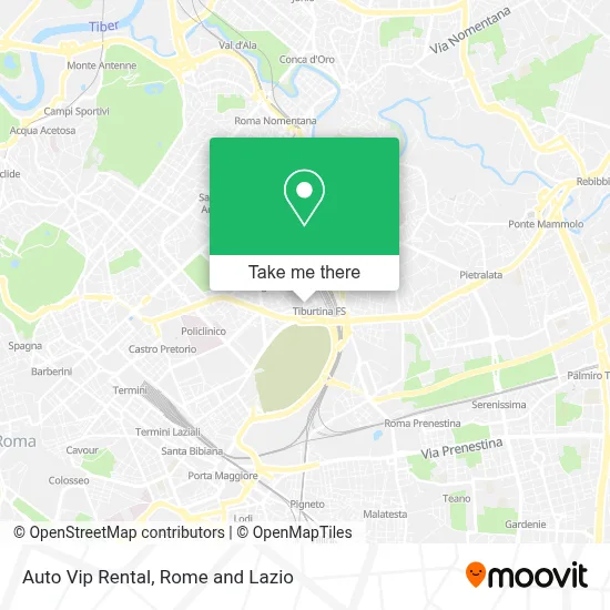 Auto Vip Rental map