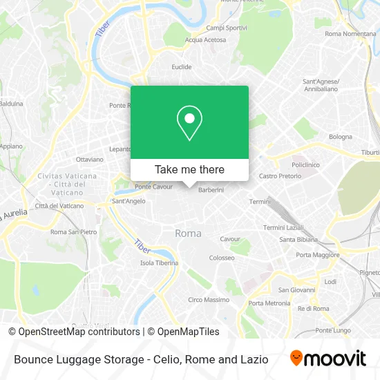 Bounce Luggage Storage - Celio map