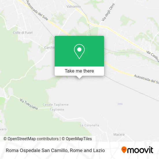 Roma Ospedale San Camillo map