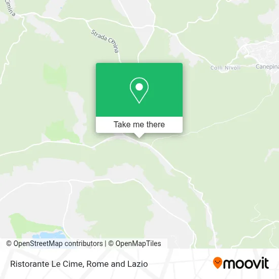 Ristorante Le Cime map