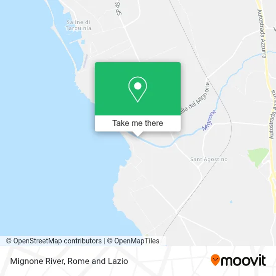Mignone River map